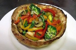 Pizza bol aux légumes